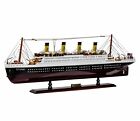 Modellschiff Titanic Model Schiff Holz 80cm Maritime Dekoration kein Bausatz