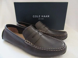 COLE HAAN C25862 Mens Kelson Penny Dark Roast Brown Leather Shoes US 10.5 M NWB - Picture 1 of 8