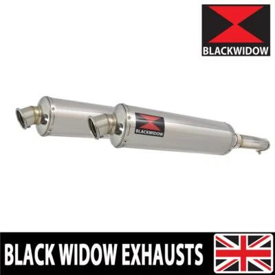 GL1500 GL 1500 Goldwing Twin Exhaust Silencer Kit 400mm Round Stainless 400SR - Image 1 of 4