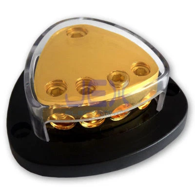 4-Way Car Audio Solar Amp Power/Ground Cable Splitter Distribution Block 2ga - Image 1 of 3