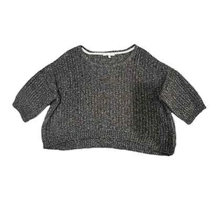 Victoria's Secret Gray Wool Blend Short Sleeve Knit Pullover Sweater - Medium - Picture 1 of 6