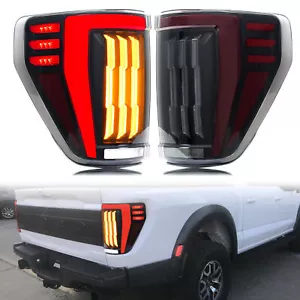 LED Tail Lights for Ford F-150 2021 2022 2023 F150 XL STX Sequential Rear Lamps - Picture 1 of 6