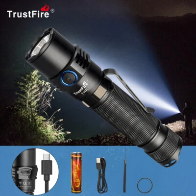 TrustFire T11R 1800LM LED linterna táctica tipo C recargable súper brillante ES - Imagen 1 de 4