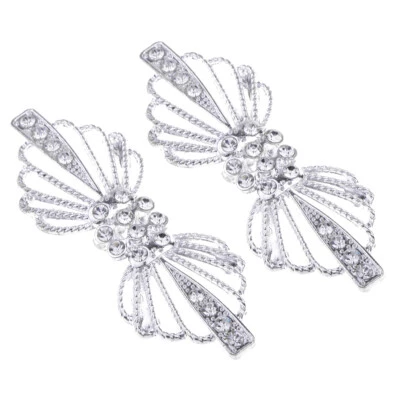 2 Rhinestone Closure Clasp Clothes Dress Bags - Image 1 of 4