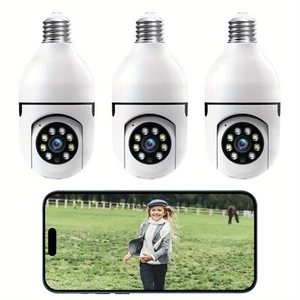 3PCS 2.4G WIFI Light Bulb Camera 1080P Wireless Bulb Camera Home Outdoor Camera - Picture 1 of 7