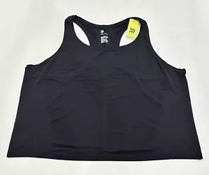 Women's Seamless Racerback Tank Top - All In Motion Black 1X - Picture 1 of 2