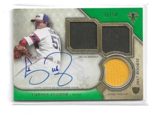 2027 Topps Triple Threads Emerald- RPA-Carson Fulmer-White Sox-#26 of 50-NM+ - Picture 1 of 2