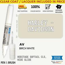 AV Touch Up Paint for Harley Davidson White HERITAGE SOFTAIL CLS WIDE GLIDE BIRC