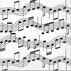Musical Notes Lunch Paper Napkins 16 Pack Music Tableware Decorations Supplies