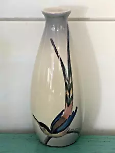Vaso vintage Royal Jubilee Holland dipinto a mano uccellino bocciolo bellissimo! - Foto 1 di 2