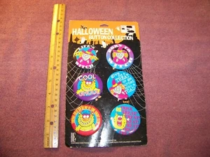Colección Botones Halloween (Juego de 6) Vintage 1992 - Imagen 1 de 6