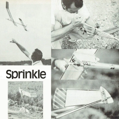 Model Airplane Plans (FF): Sprinkle 160s.i. for .020 Competition by Reid Simpson - Image 1 of 2