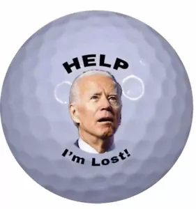 Joe Biden Golf Ball Funny Gag Gift “Help Me I’m Lost” Fun gift! ⛳️ - Picture 1 of 1
