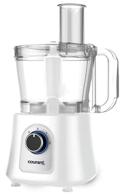 Courant Food Processor Large 12-Cup bowl 800W motor, stainless steel blade-White - Image 1 of 4