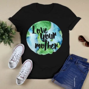 Love Your Mother Earth Earth Day Classic Tshirt Vintage Tee US Size S-3XL - Picture 1 of 2