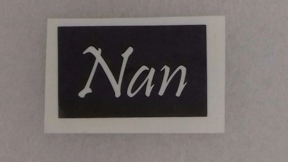 10 stencil Nan word per acquaforte su vetro regalo artigianato festa della mamma mamma nanna