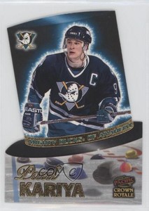 1997-98 Pacific Crown Royale Hat Tricks Paul Kariya #1 HOF