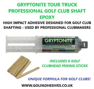 GRYPTONITE GOLF CLUB GLUE RAPID HIGH IMPACT WORKSHOP EPOXY FOR SHAFTS CLUBHEADS