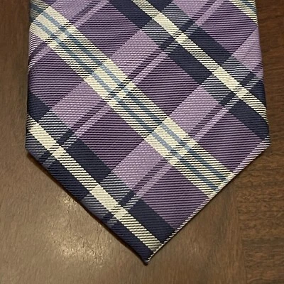 Галстук мужской Chaps фиолетовый синий 100% полиэстер сделано в Китае - Изображение 1 из 4