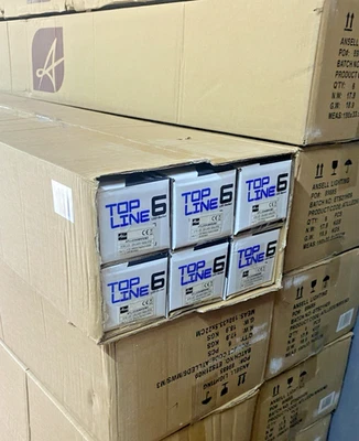 6 x Ansell LED Batten 6ft Emergency & Microwave Sensor 41w 4000K - Image 1 of 4