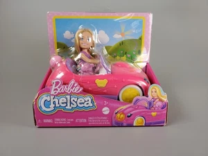 Barbie Chelsea Doll Toy Convertible Car & Teddy Bear New & Sealed - Picture 1 of 9