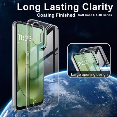 IMAK Para Motorola Moto G06 Power, Lujo Goma Suave Transparente Delgada Estuche Cubierta Foto 1 de 4