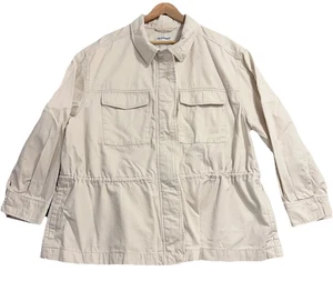 Chaqueta Anorak Old Navy Scout Utility para Mujer XL Marfil Cremallera Broches Gorpcore Retro - Imagen 1 de 11