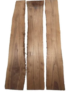 3x Tablero de madera de nogal nogal 103x12-23cm x 16-18mm #Y1 - Imagen 1 de 4