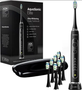 AquaSonic - Elite Series Electric Toothbrush - Black (AS-ELITE-BK) - Picture 1 of 1