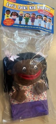 Lakeshore Learning Diverity Hand Puppet Girls w/Ponytails, African American Girl - Image 1 of 4