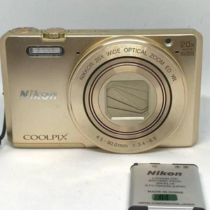 Nikon COOLPIX S7000 16.0MP 20X Optical Zoom Digital Camera Gold - Picture 1 of 8