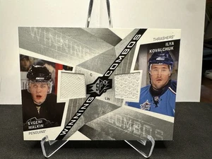 2009-10 Upper Deck SPx Evgeni Malkin Ilya Kovalchuk Winning Combos Dual Jersey - Picture 1 of 2