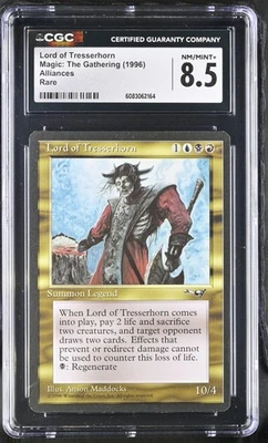 LORD OF TRESSERHORN Alliances Rare Reserved List CGC 8.5 MTG [Nostalgium] - Image 1 of 2