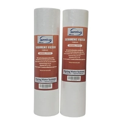  iSpring FP15 5 Micron 10" x 2.5"   Sediment Filter Cartridges 2 PACK - Image 1 of 4