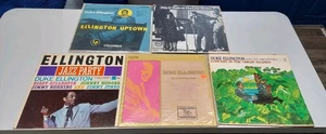 Lot (5) Duke Ellington Vintage Vinly 12" LPs Virgin Islands Ella at Cote D' Azur - Picture 1 of 7