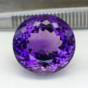 Certified Natural 10.08 Ct Beautiful Purple Amethyst Round Shape gemstone - Picture 1 of 5