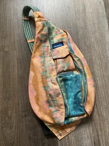 Kavu Rope Sling Bag One of A Kind tie dye Pattern Crossbody Festival Backpack - Picture 1 of 7