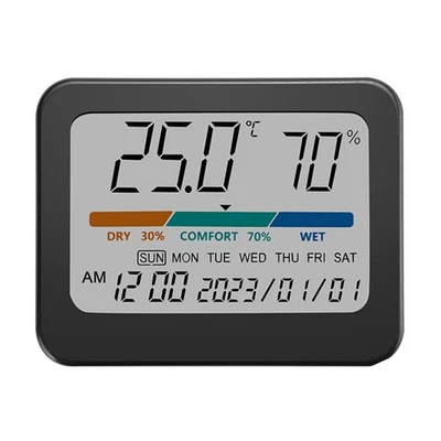 Temperature and Humidity Gauge for Indoor with Calendar and Large Color Screen - Image 1 of 4