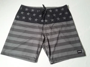 Pantalones cortos de tabla Hurley Phantom Patriotic talla 38 para hombre con cordón elástico - Imagen 1 de 12