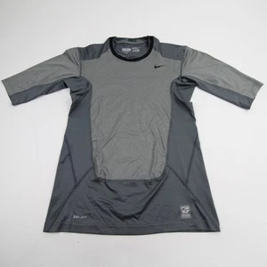 Nike Pro Combat Compression Top Men's Gray/Black New without Tags - Picture 1 of 9