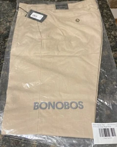 Bonobos Stretch Weekday Warrior - Freitag - Khaki Beige/Weiß Slim Fit 32x34 Neu F10 - - Bild 1 von 9