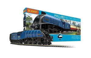 HORNBY R1282M MALLARD RECORD BREAKER A4 CLASS STARTER TRAIN SET 4-6-2 00 GAUGE - Picture 1 of 9
