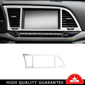 Central Console Navigation Panel Trim For Hyundai Elantra 2017-2018 Silver Steel - Bild 1 von 5