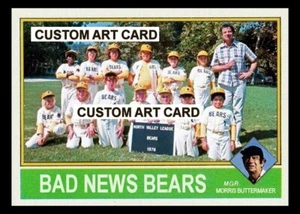 Bad News Bears Team maßgeschneiderte Baseball-Kunstkarte - Bild 1 von 2