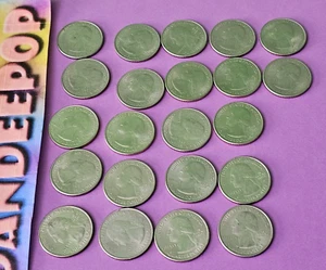 Lot Of 22 2015 State Quarters 25 Cents Coins LA North Carolina, Delaware NY Neb - Picture 1 of 15