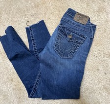 True Religion Jeans Mens USA Billy Blue Wash Size 25