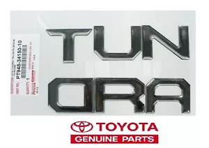 2015-2016 TOYOTA TUNDRA TAILGATE CHROME LETTER INSERTS PT948-34150-10 - Picture 1 of 1