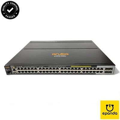 HPE Aruba 2920-48G J9729A PoE+ 370W 4SFP Layer 3 Gigabit Ethernet Switch, 1Y-Wty - Image 1 of 4