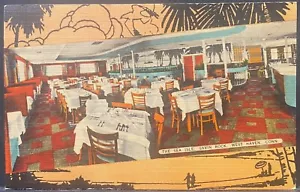 WEST HAVEN CT~THE SEA ISLE RESTAURANT~SAVIN ROCK~CARTOLINA IN LINO STILE ART DECO - Foto 1 di 2