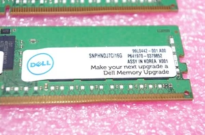 Lot of 8 DELL (8x 16GB ) 128GB SNPHNDJ7C/16G Dell DDR4 ECC REG RAM R730XD R630 - Picture 1 of 3